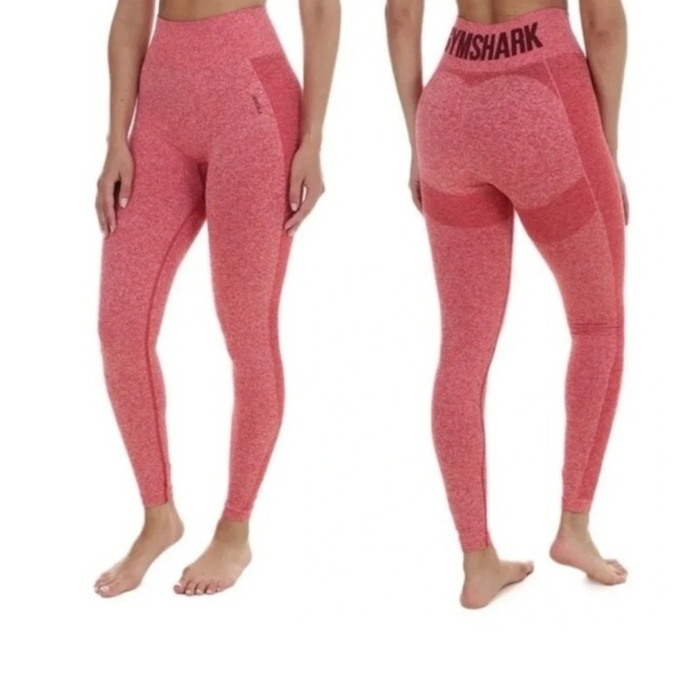 Gymshark Flex High Waisted Leggings Flame Red Medium Activewear Workout‎ Pants